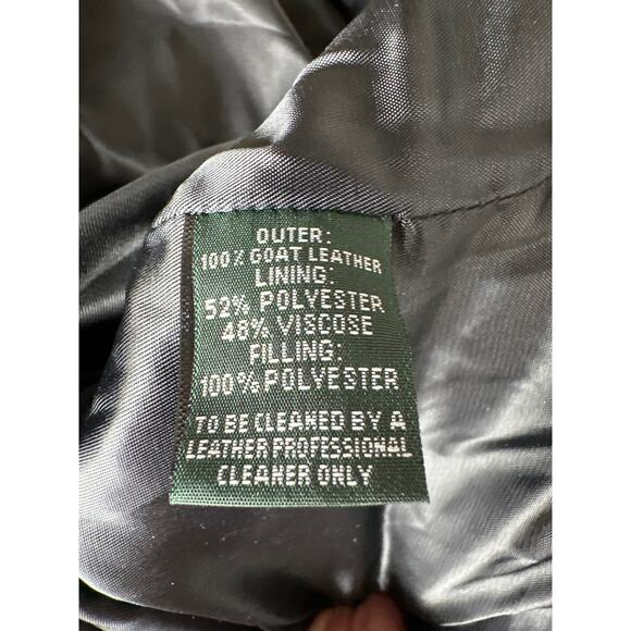 Rodd & Gunn Ashwell Jacket 100% Goat Leather Quilted Onyx Black Men XS NWT - Picture 6 of 8